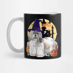 Havanese Dog Halloween Witch Pumpkin Mug